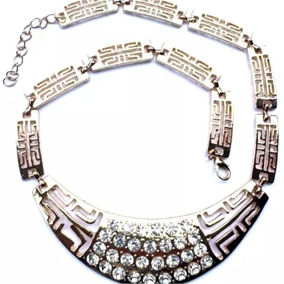 Luxury Statement Bridal Jewelry Set Necklace and Bracelet - Picture 2 of 3